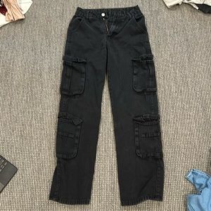 black cargo pants